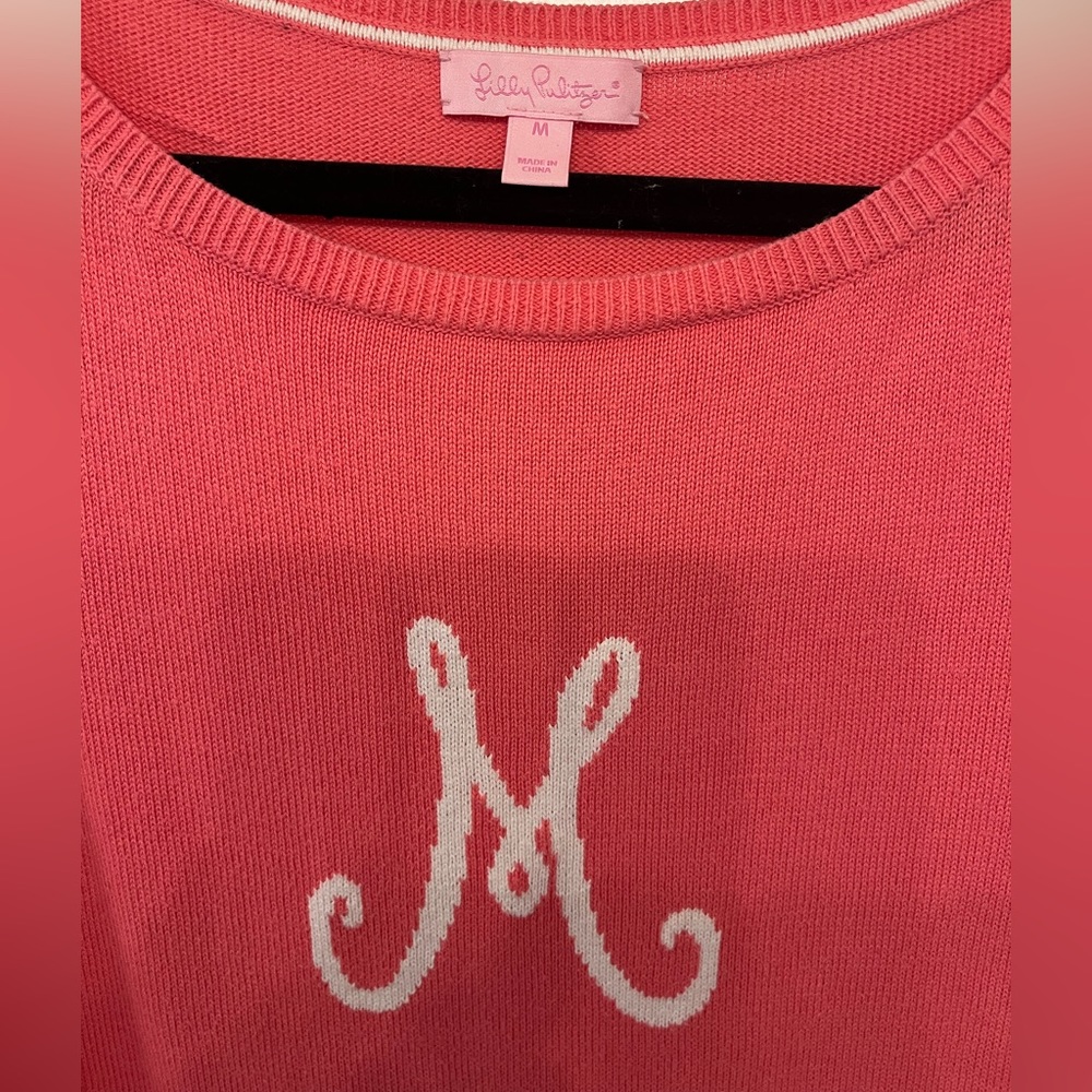 Lilly Pulitzer pink M sweater size medium - Picture 2 of 3